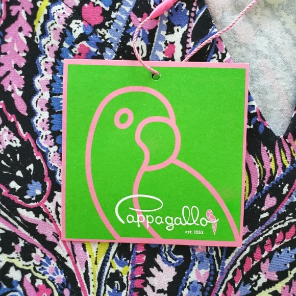 PAPPAGALLO Long Sleeve Pearl Pink Paisley Tunic Top—NWT—L - Picture 8 of 14